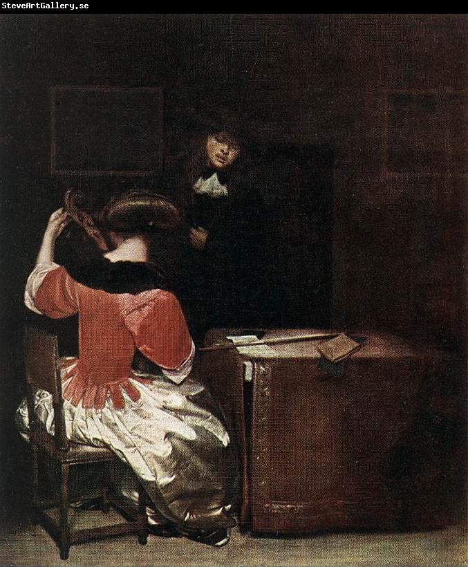 TERBORCH, Gerard The Music Lesson r